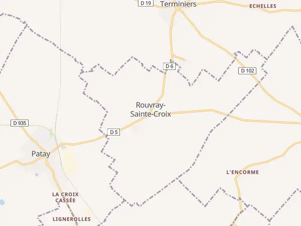 Plan de Rouvray-Sainte-Croix