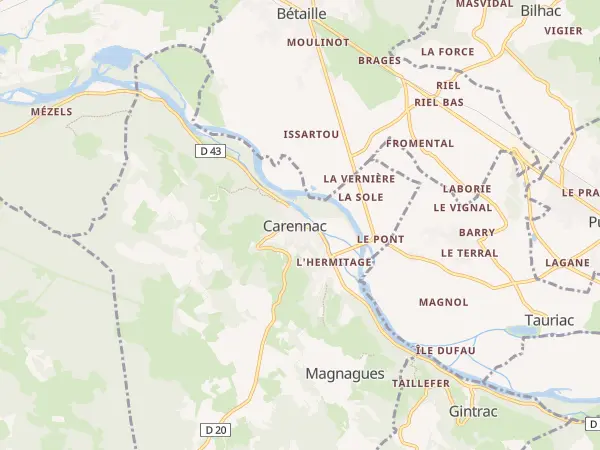Plan de Carennac