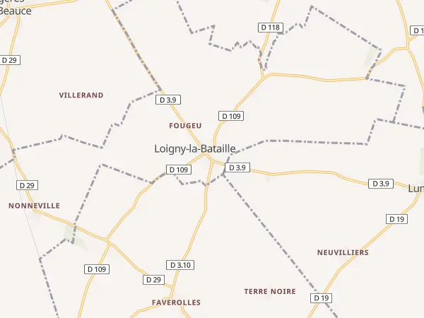 Plan de Loigny-la-Bataille