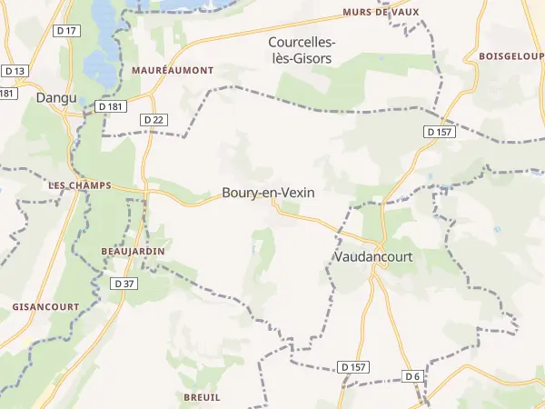 Plan de Boury-en-Vexin
