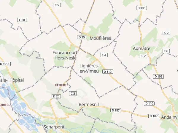 Plan de Lignières-en-Vimeu