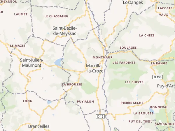 Plan de Marcillac-la-Croze