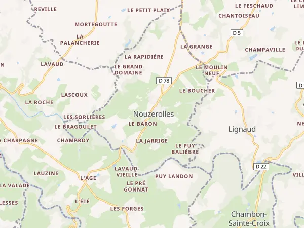 Plan de Nouzerolles