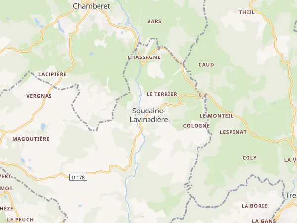 Plan de Soudaine-Lavinadière