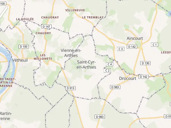 Plan de Saint-Cyr-en-Arthies