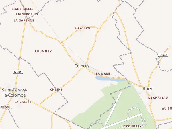 Plan de Coinces