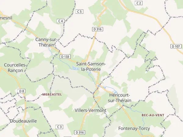Plan de Saint-Samson-la-Poterie