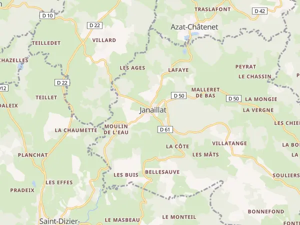 Plan de Janaillat