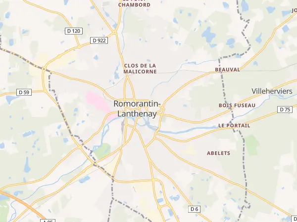 Plan de Romorantin-Lanthenay