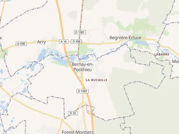Plan de Bernay-en-Ponthieu