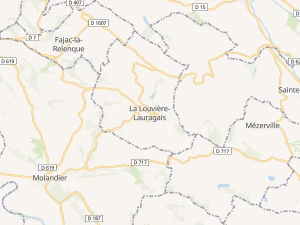 Plan de La Louvière-Lauragais