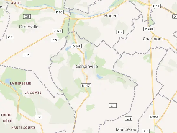 Plan de Genainville
