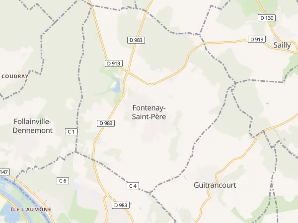 Plan de Fontenay-Saint-Père
