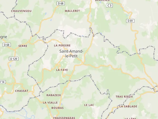 Plan de Saint-Amand-le-Petit