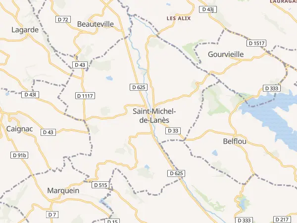 Plan de Saint-Michel-de-Lanès