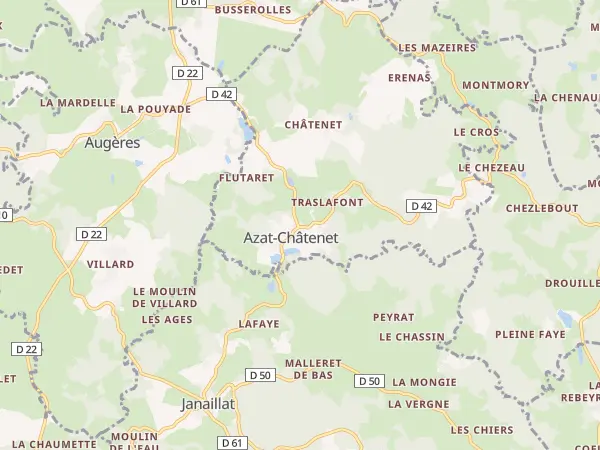 Plan de Azat-Châtenet