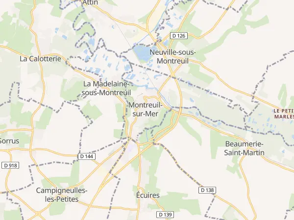 Plan de Montreuil-sur-Mer