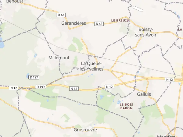 Plan de La Queue-les-Yvelines