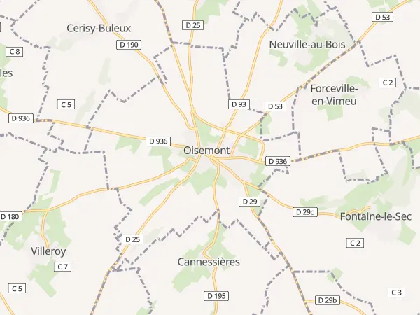 Plan de Oisemont