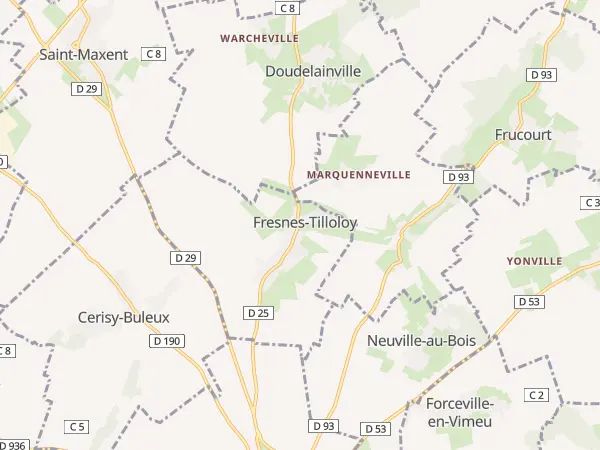 Plan de Fresnes-Tilloloy