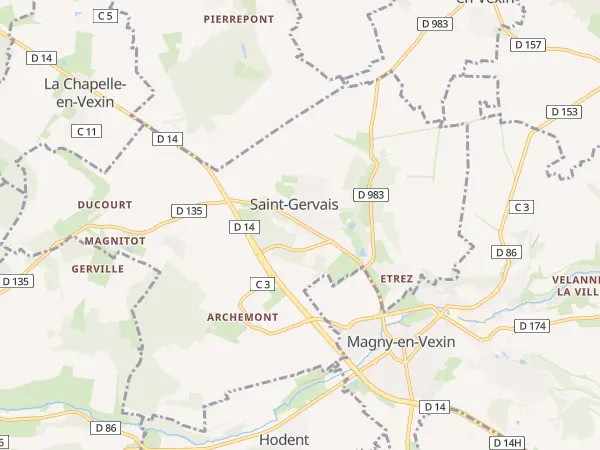 Plan de Saint-Gervais