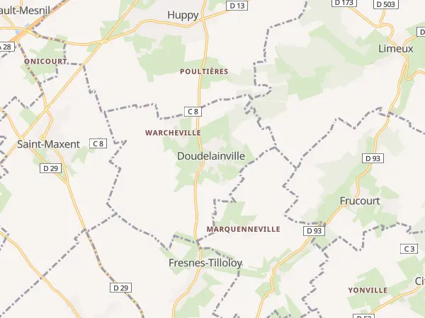 Plan de Doudelainville