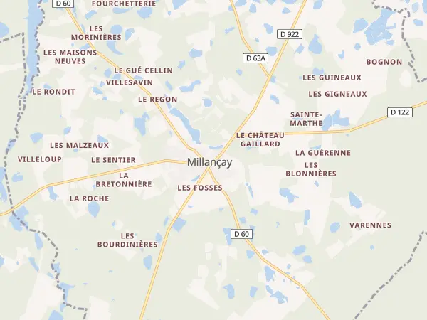 Plan de Millançay