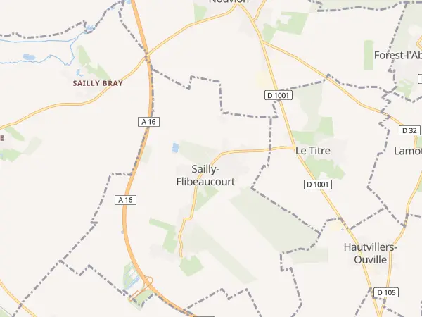 Plan de Sailly-Flibeaucourt