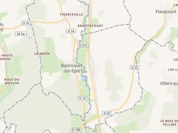 Plan de Éragny-sur-Epte