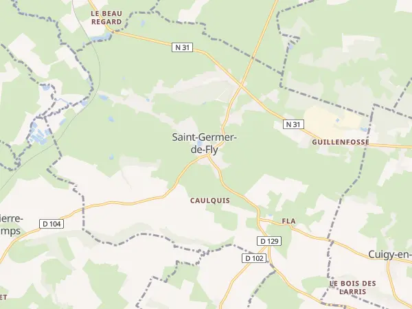 Plan de Saint-Germer-de-Fly