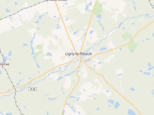 Plan de Ligny-le-Ribault