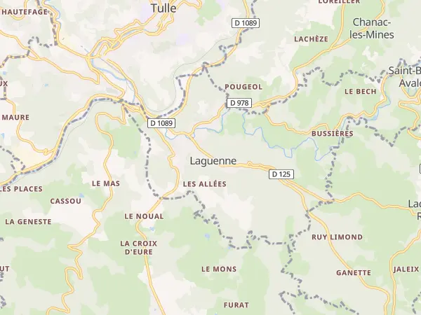 Plan de Laguenne-sur-Avalouze