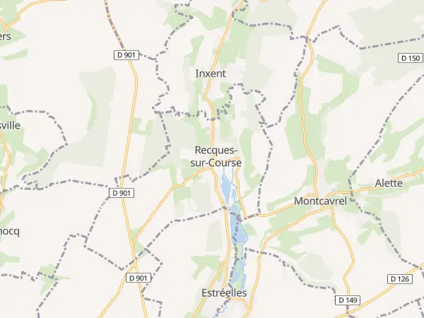 Plan de Recques-sur-Course