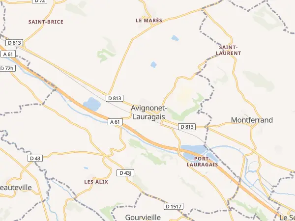 Plan de Avignonet-Lauragais