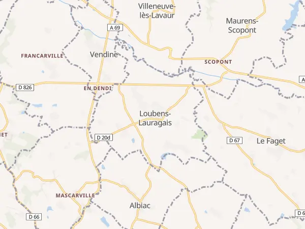 Plan de Loubens-Lauragais