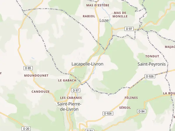 Plan de Lacapelle-Livron