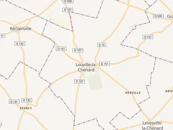 Plan de Louville-la-Chenard