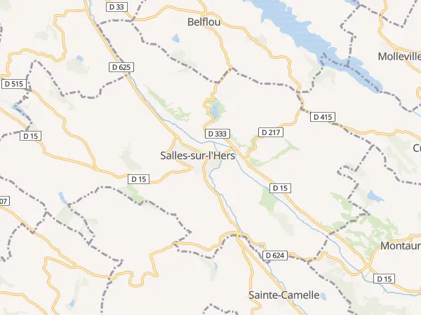 Plan de Salles-sur-l’Hers