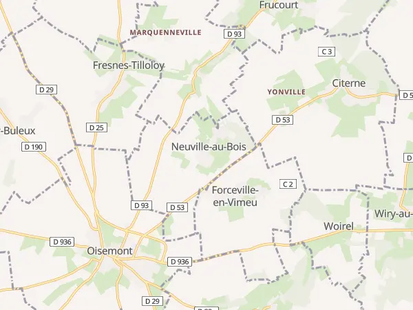 Plan de Neuville-au-Bois