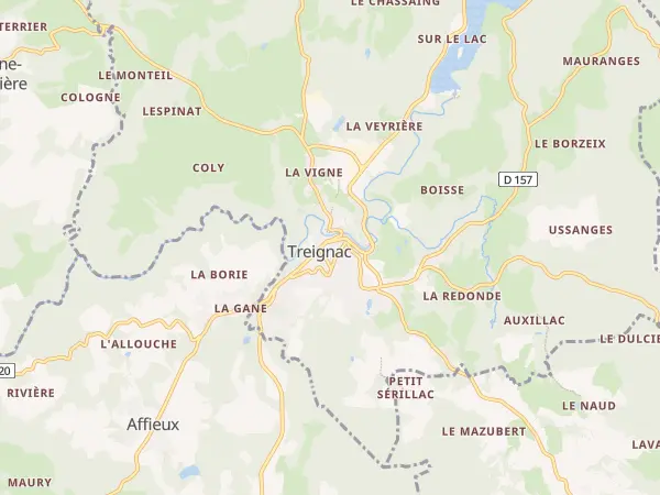Plan de Treignac
