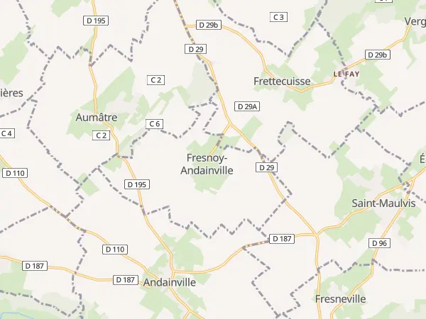 Plan de Fresnoy-Andainville