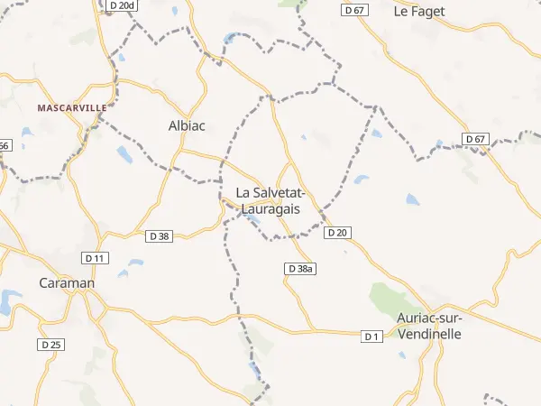 Plan de La Salvetat-Lauragais