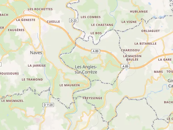 Plan des Angles-sur-Corrèze