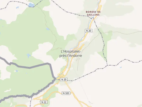 Plan de L’Hospitalet-près-l’Andorre