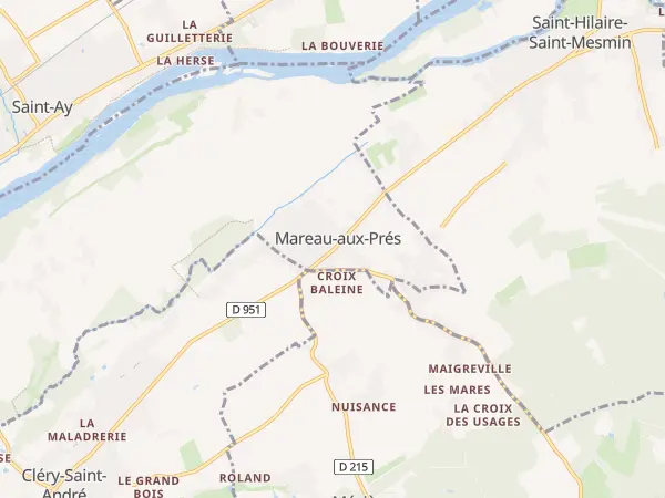 Plan de Mareau-aux-Prés