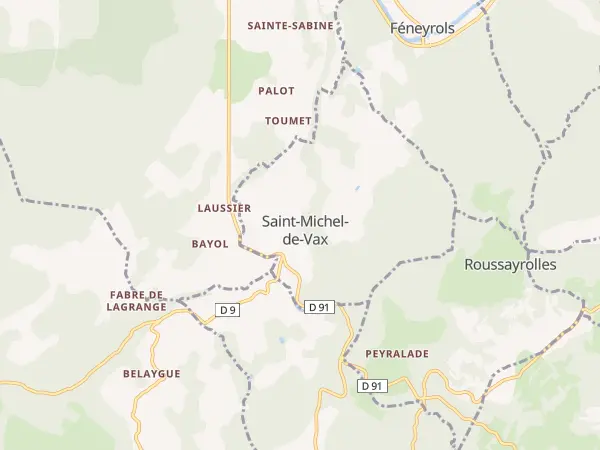 Plan de Saint-Michel-de-Vax