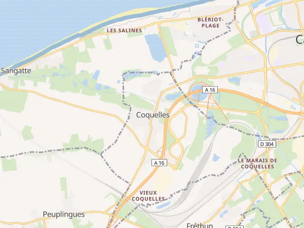 Plan de Coquelles