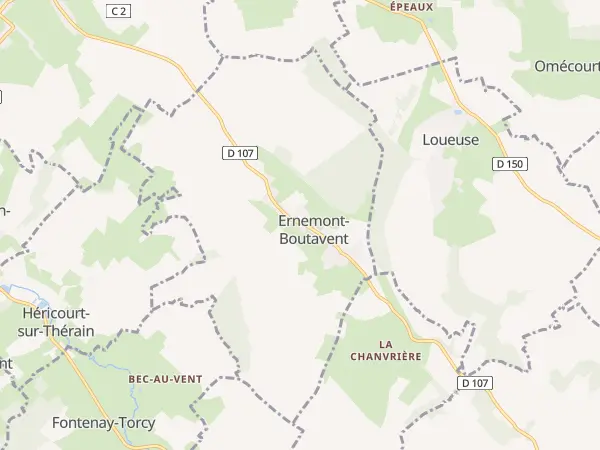 Plan de Ernemont-Boutavent