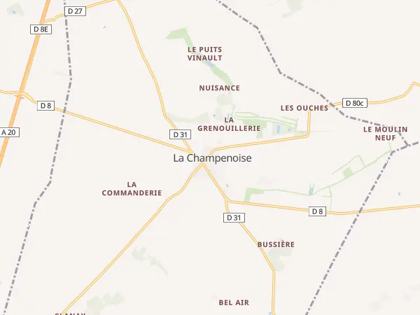 Plan de La Champenoise