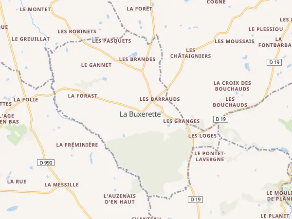 Plan de La Buxerette